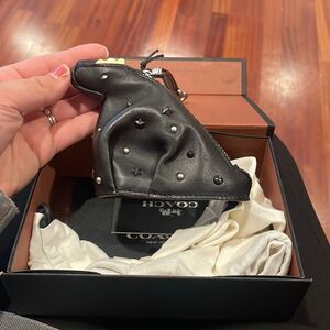 NWT COACH LIMITED EDITION SPACE RIVETS EMBELLISHED REXY COIN CASE